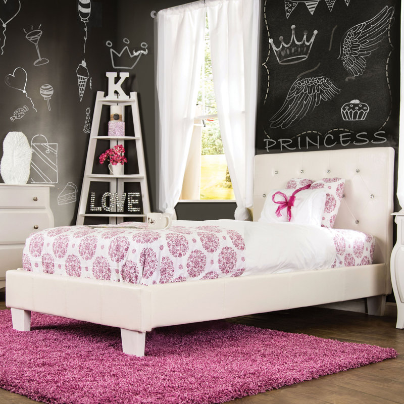 Lit plateforme Devis, Simple, Blanc
