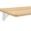 Table pliante murale pliante avec plateau en bois et supports en acier robustes