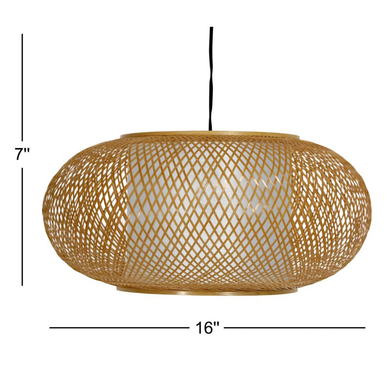 Luminaire suspendu tambour 1 lumière Truby