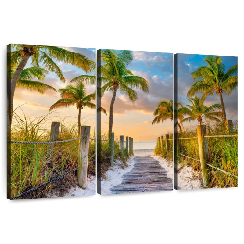 Sebbie Tropical Beach Sunrise Key West FL, 36" H x 57" W