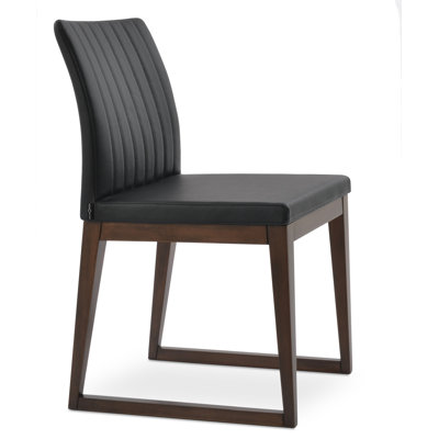 Zeyno Sled Wood Side Chair