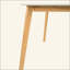 Ensemble de table de salle à manger 5 pièces avec une table à structure en bois massif et 4 chaises rembourrées en bois massif pour la salle à manger