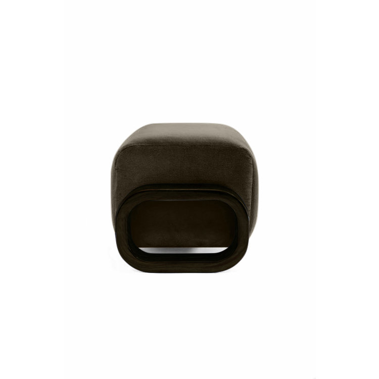 Cayenne Ottoman, Earth Velvet