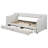 Beige Twin Xl To King Upholstered Daybed With Drawers, Buttoned Drawer And Back Surfaces, Comfortable Seating From Storage Great Support, Wood Slats