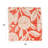 Cotton Printed Napkin Set With Floral Pattern & Fringe