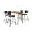 Gordonsville 4 - Person Solid Wood Top Four Leg Dining Set-89227854-89227850
