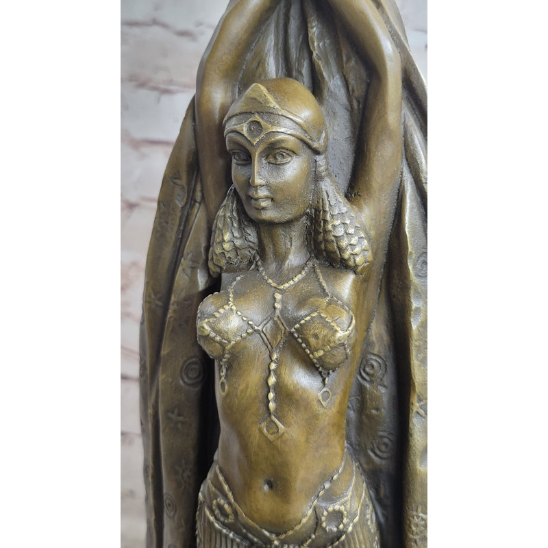 Statue de bronze signée Chipare, danseuse Art déco, ballet russe