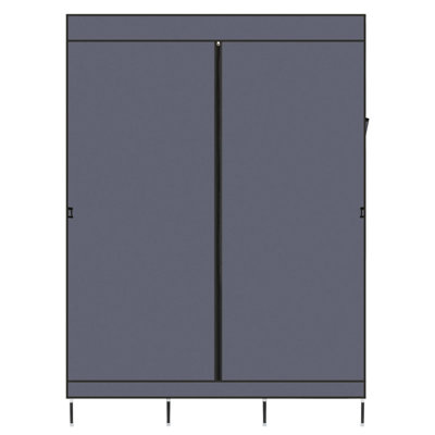 Portemanteaux portable 71 pouces avec housse anti-poussière 8 compartiments de rangement