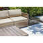 Chaise de patio moderne avec coussins YIana