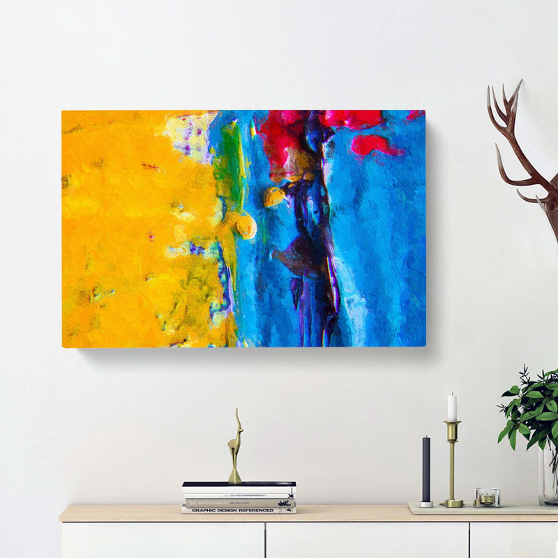 Abstract Art Painting Vol.438 - Wrapped Canvas, 40cm H x 60cm W x 3cm D