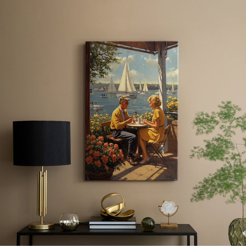 Série NAUTICAL DCI - Toile tendue avec châssis Premium - Prêt à être accroché, H 27 po x l 18 po