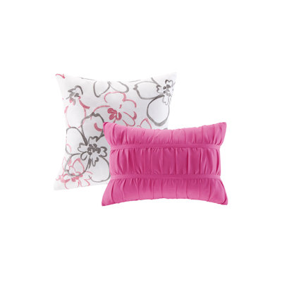Antimicrobial King Bedding Set, Polyester Floral Design For Home