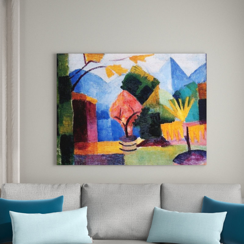 Macke August - Wrapped Canvas Painting, 60cm H x 80cm W x 1.8cm D