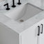 Meuble-lavabo double 73 po avec plateau en marbre de Carrare italien ARIEL Kelly-99405096