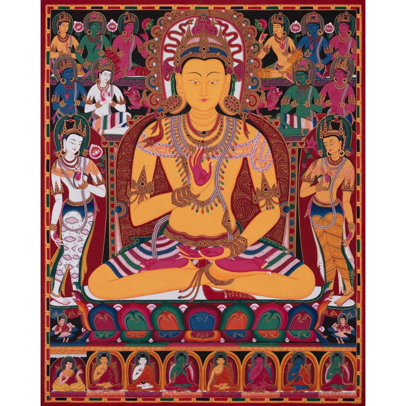 Amoghsiddhi Thangka (Thangka sans brocart)
