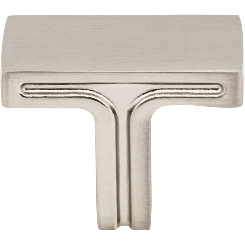 Anwick 1 3/8"Length Rectangle Knob, Satin Nickel