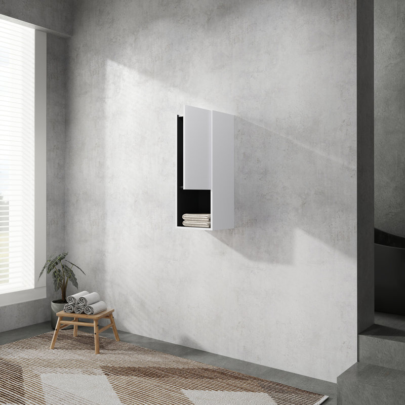 Bathroom Side Cabinet,Soft Close Doors,Float Mounting Design,(KD-Packing)