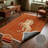 Vermillion Majestic Majestic Equine Portrait Horse Traditional Terracotta Area Rug