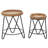 Solid Wood Tray Top Nesting Tables
