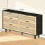6-Drawers Rattan Storage Cabinet Rattan Drawer