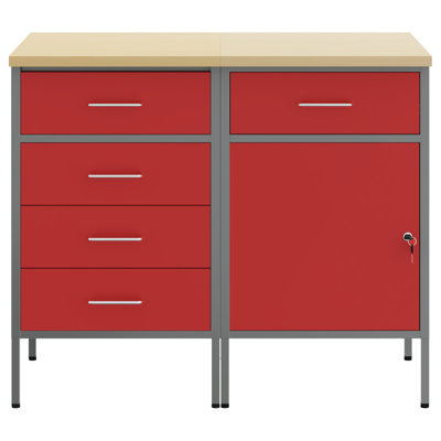 Set Of 2 Steel, 2X Cabinet