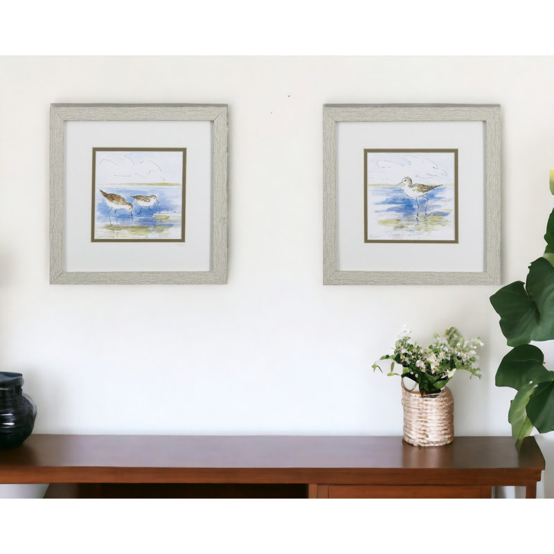 Shore Birds - Ensemble de 2 cadres photo