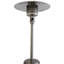 Chauffe-terrasse 46000 en acier inoxydable - gris, se déplace facilement avec de l'acier au propane à conception roulante, équipement de chauffage efficace