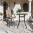 Square Glass Outdoor Bar Table , 31.5 " W 31.5 " D-1671096244