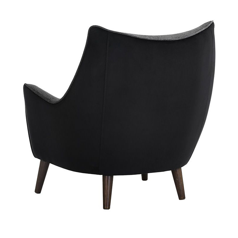 Sorrel Tufted Lounge Chair, Black