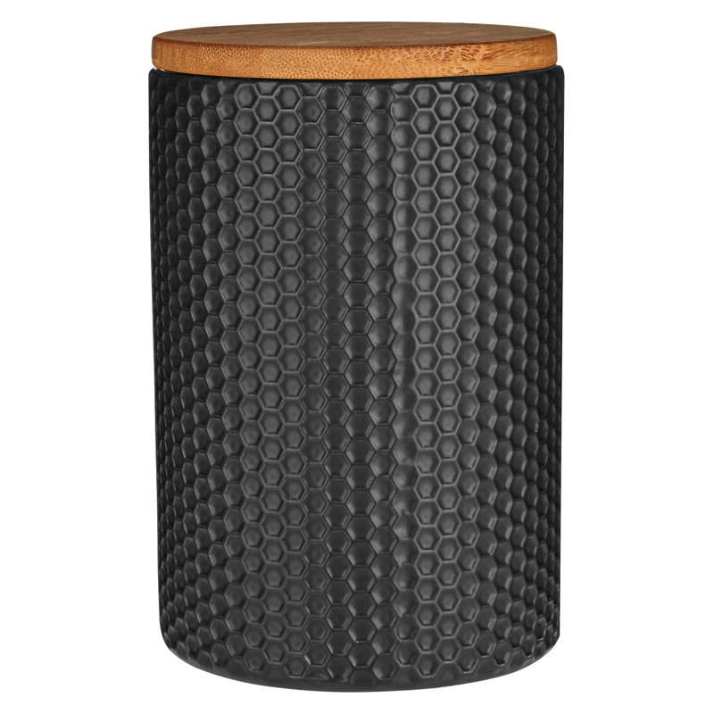 Stoneware Jar, Black