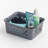 Small Plastic Storage Baskets, Gray