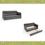 Lit de jour simple rembourré avec couchette escamotable simple et conception de chargement USB