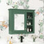 Armoire à pharmacie murale avec miroir et 3 tablettes ouvertes Dorla-1389120985