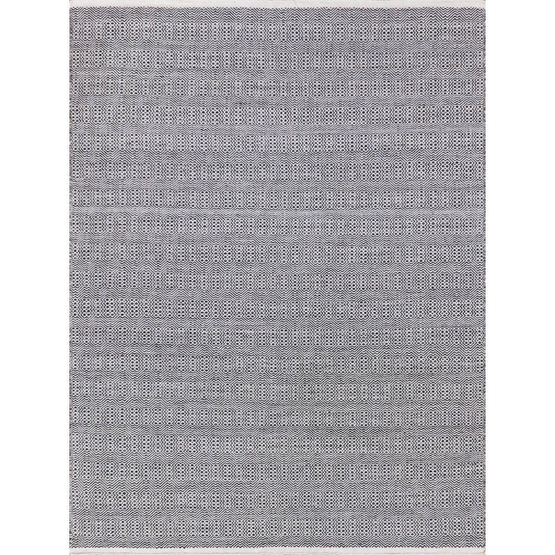 Echo Geometric Area Rug in Ivory, Rectangle 12' x 15'