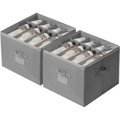 24 Pair Stackable Shoe Storage Box