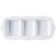 Berry & Thread Melamine 14" Triple Section Server - Whitewash