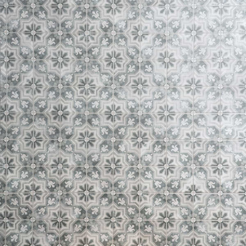 Paula Purroy Talia 5.11 In. X 5.11 In. Matte Ceramic Wall Tile (6.02 Sq. Ft. / Case), Alta Blue Gray