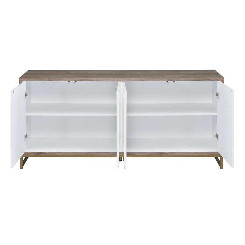 Armoire console Paavan avec rangement spacieux et présentoir, durable et élégant pour les intérieurs modernes