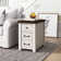 Yoji Solid Wood 3 - Drawer End Table and Built-In Outlets