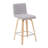 Biance Modern Swivel Counter Height or Bar Height Stool with Upholstered Seat and Wood Frame-114575431-114575427-114575434