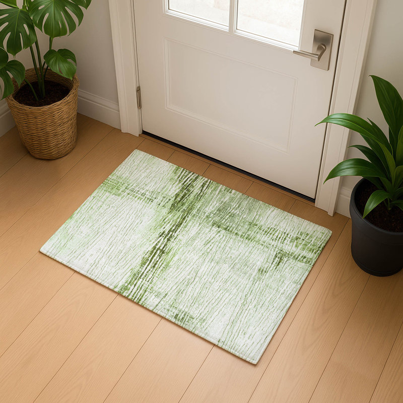 Premium Machine Washable Pirtle Stripes Rug, Rectangle 1'8" x 2'6"