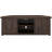 Camden Corner TV Stand For Large Tvs, Entertainment Centre With Adjustable Shelves And Cable Management, Rustic Dark Walnut Design