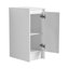 Meuble-lavabo autoportant avec lavabo en résine et armoires de rangement, avec porte à fermeture douce