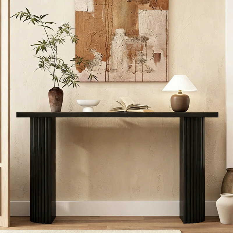 Console simple de style nordique, Noir