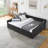 Upholstered Queen Size Daybed with Drawers-767293344-767293345