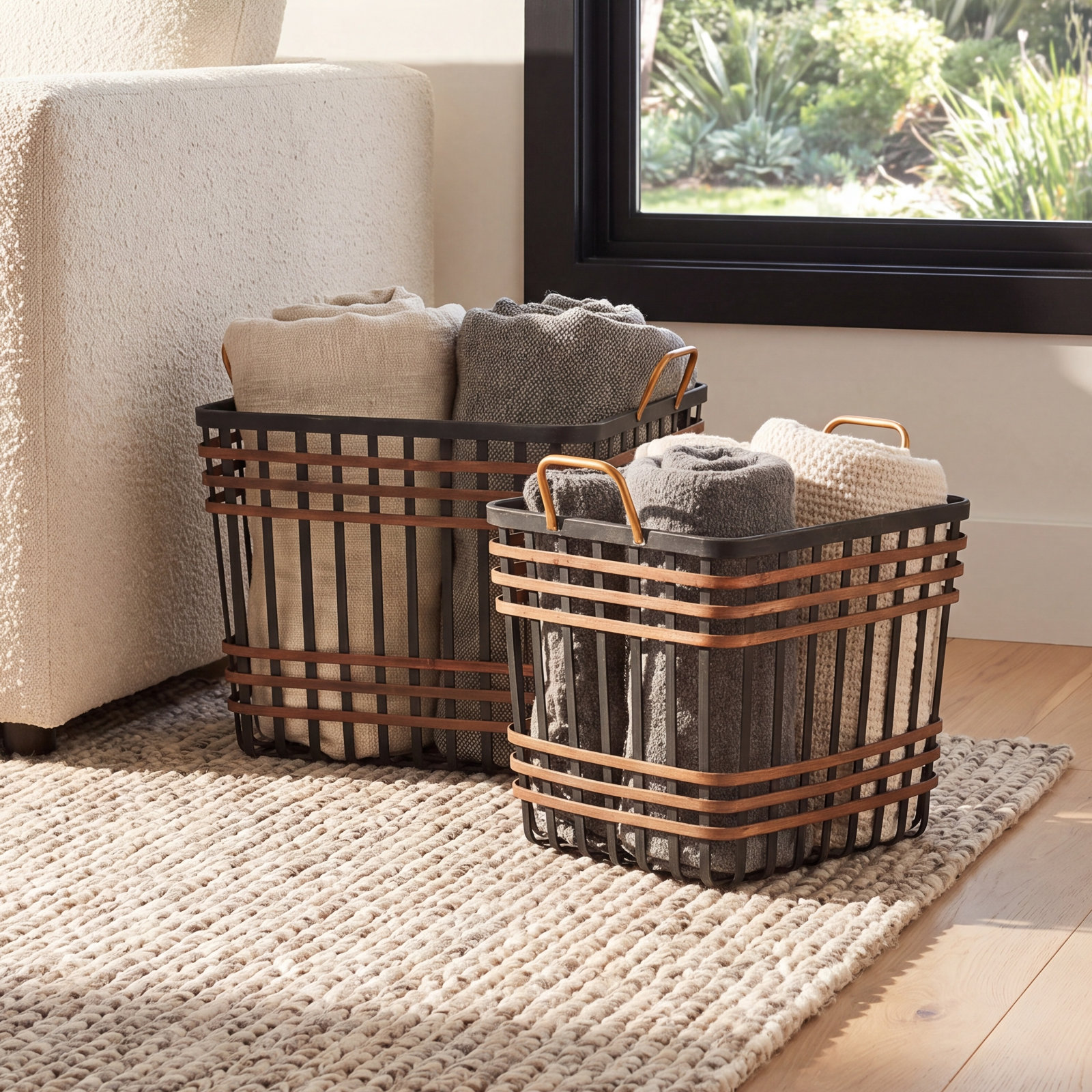 Edney Bamboo Decorative Basket