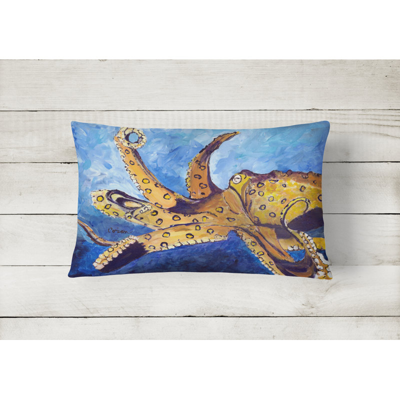 Octopus Outdoor Throw Pillow