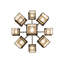Lustre rectangulaire unique à 9 lumières Deshawna