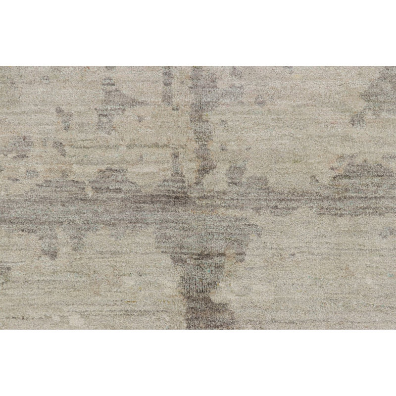 Rug & Kilim’S Modern Rug In Beige And Gray With Abstract Geometric Patterns, Rectangle 6' x 9'