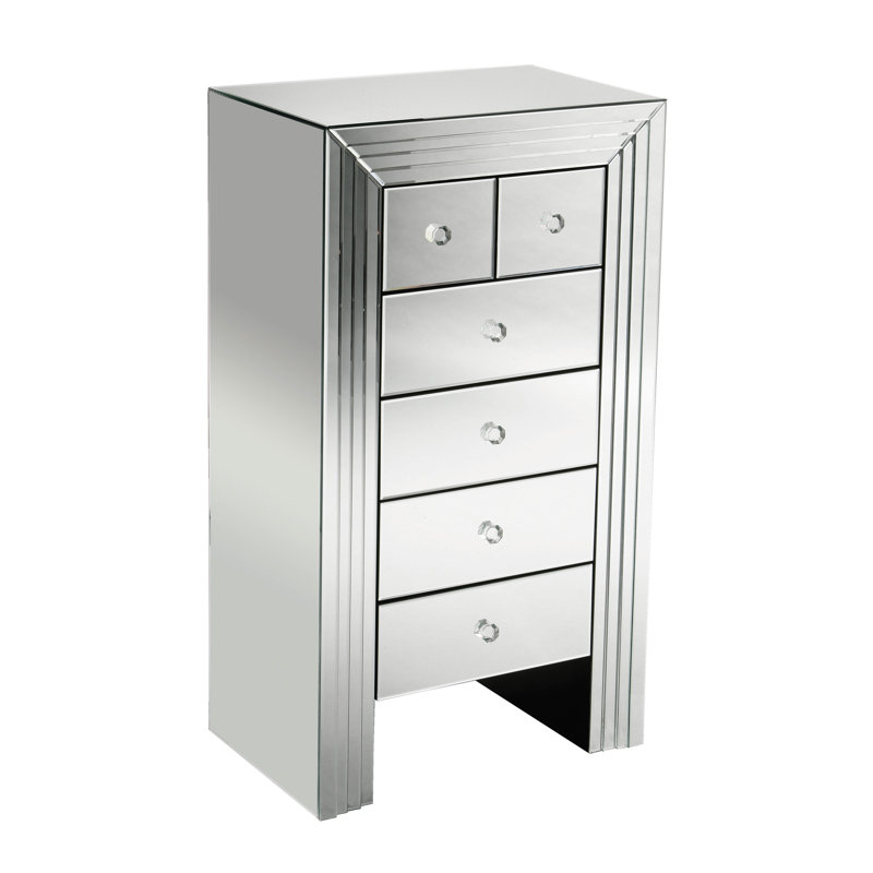 New Line Solid Wood 68cm W 6 - Drawer Chest of Drawers